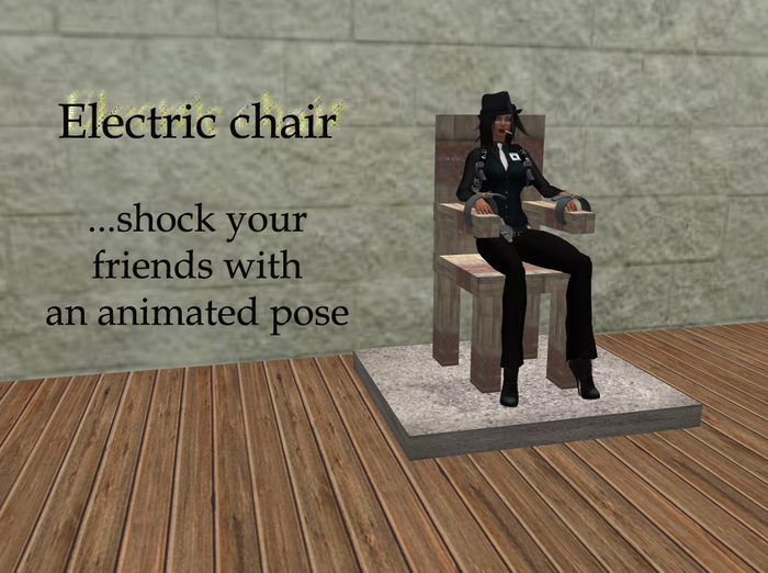 Second Life Marketplace Zappy, the electric chair ( Boxed )